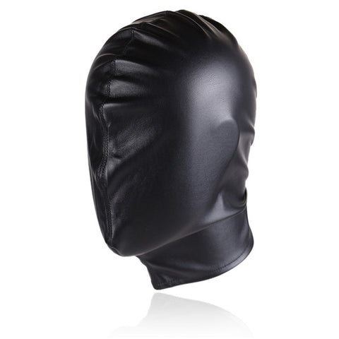 BDStyle Faux Leather One Size Frenulum Full Hoods - Bondage Hoods