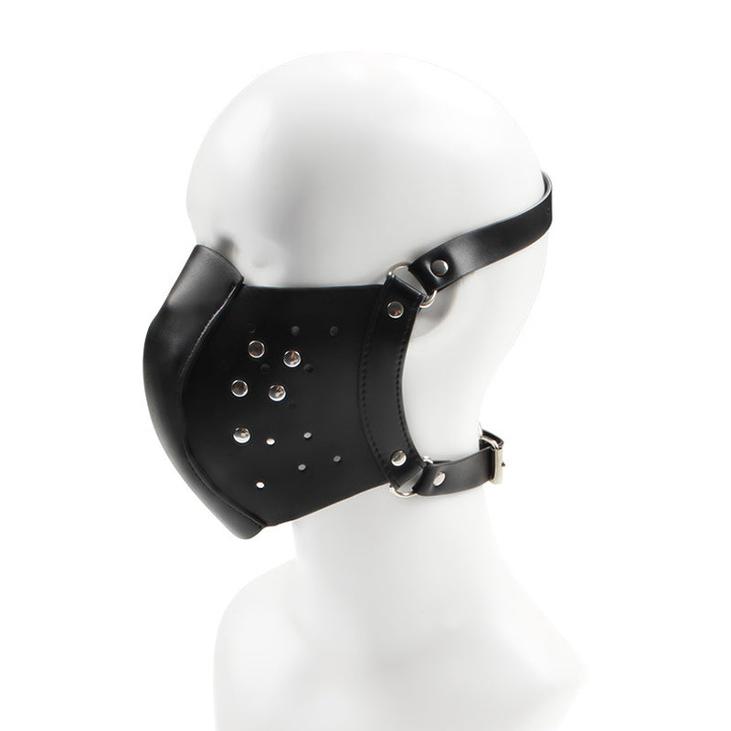 BDStyle Punk Face Mask With Hole Bondage Hoods