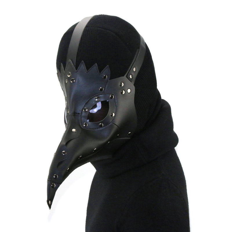 BDStyle Black Plague Doctor Mask Gothic Long Nose Bird Beak Masks And Blindfolds