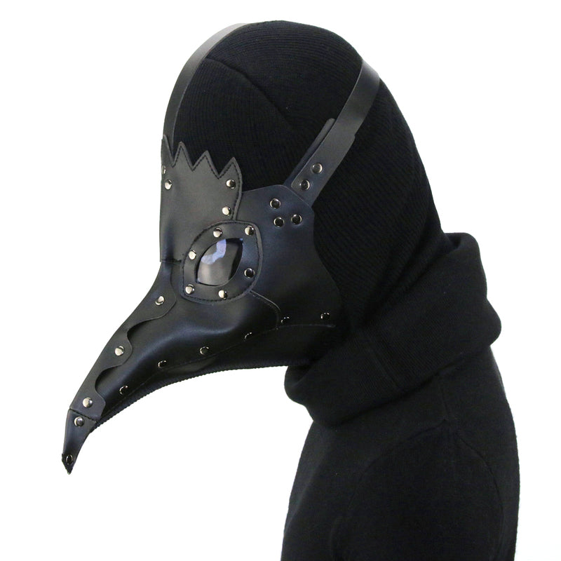 BDStyle Black Plague Doctor Mask Gothic Long Nose Bird Beak Masks And Blindfolds