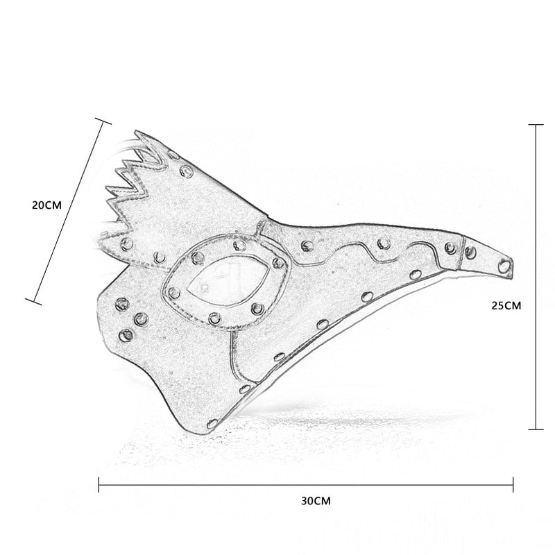 BDStyle Black Plague Doctor Mask Gothic Long Nose Bird Beak Masks And Blindfolds