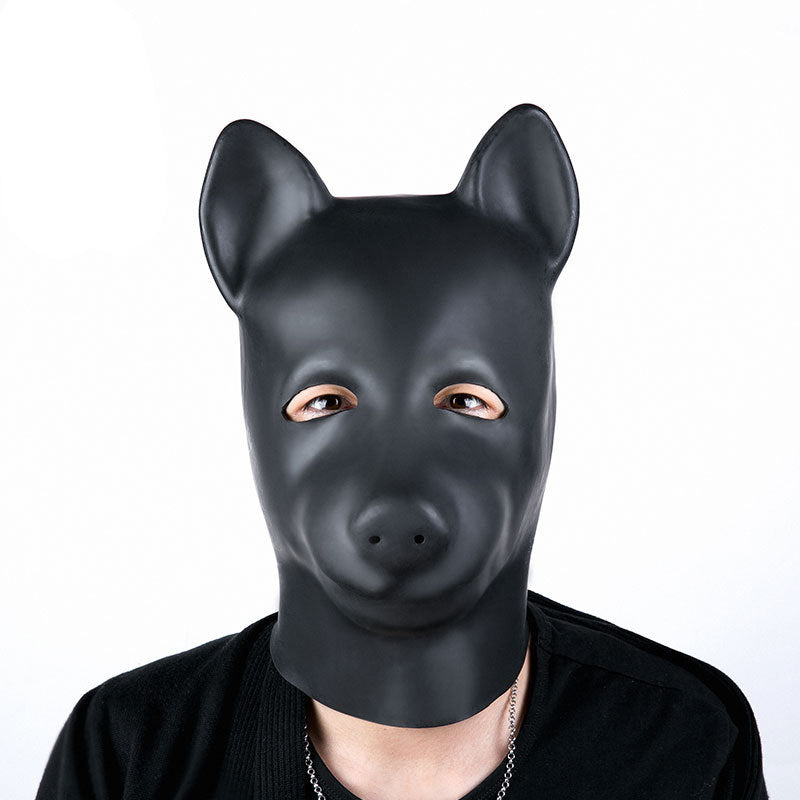 BDStyle Latex Fetish Play Pig Hood Mask Bondage Hoods