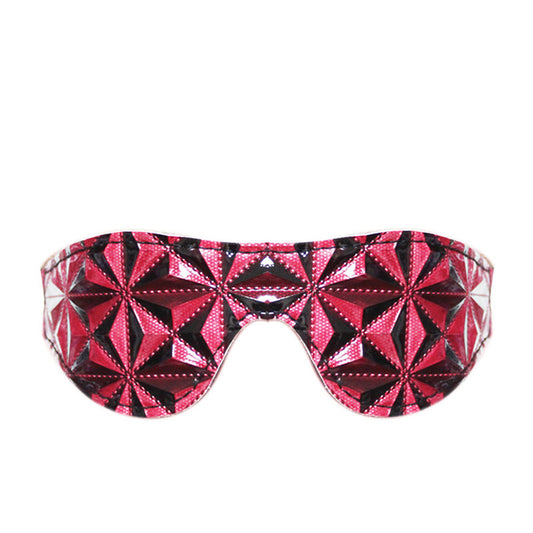 BDStyle Diamond Patterned Sinful Blindfold - Blindfolds And Masks