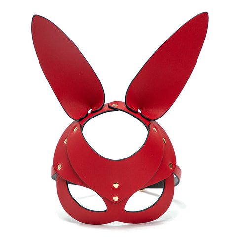 BDStyle Punk Gothic Cosplay Women Leather Bunny Ears Mask - Blindfolds And Masks