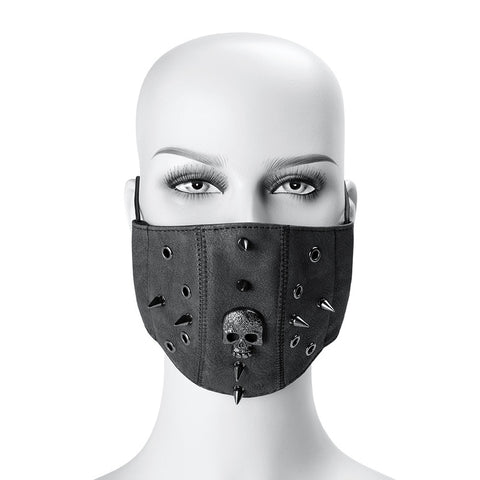 BDStyle Steampunk Skull Rivets Adjustable Mask - Masks And Blindfolds