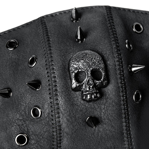 BDStyle Steampunk Skull Rivets Adjustable Mask - Masks And Blindfolds