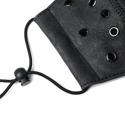 BDStyle Steampunk Skull Rivets Adjustable Mask - Masks And Blindfolds