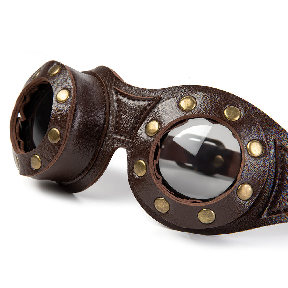 BDStyle Steampunk Cosplay Motorcycle Goggles Masks And Blindfolds