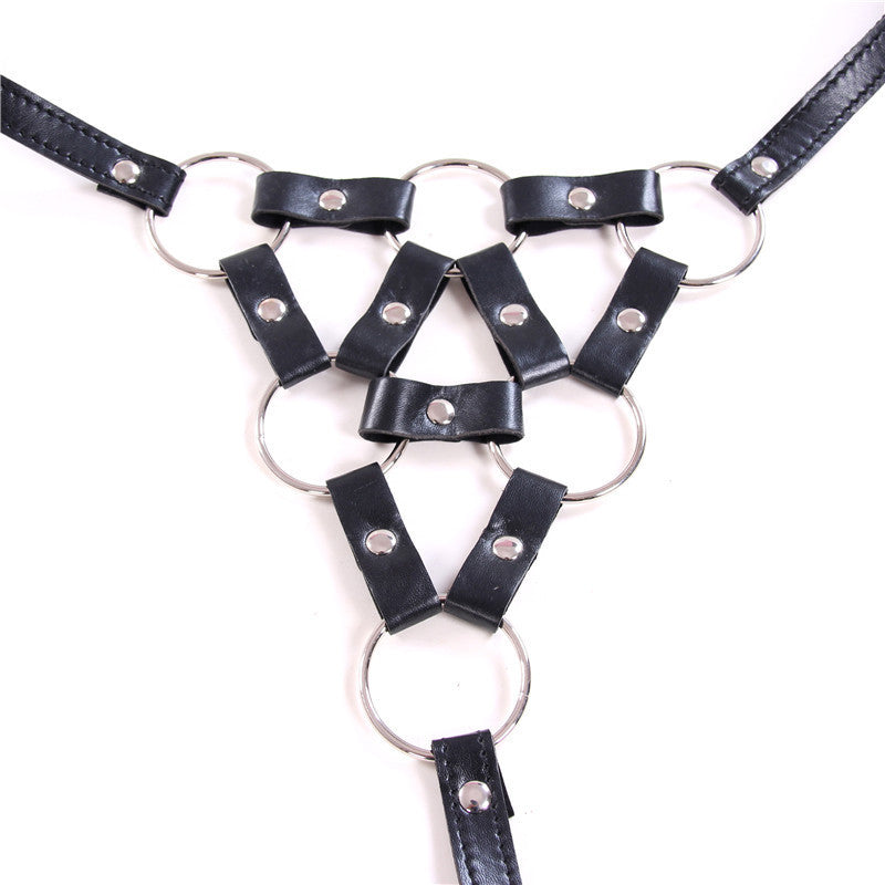 BDStyle Faux Leather BDSM Play Studded G-String Her Fetish