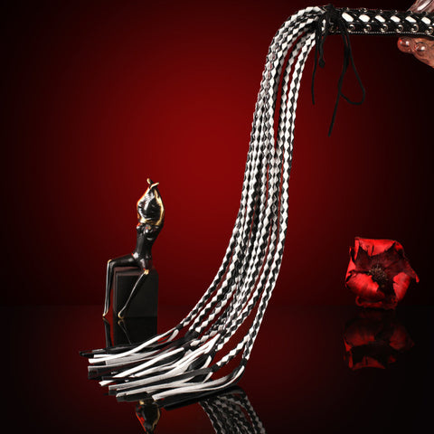 BDStyle Premium Leather Cat 12 Tails Bondage Whip - Whips And Crops
