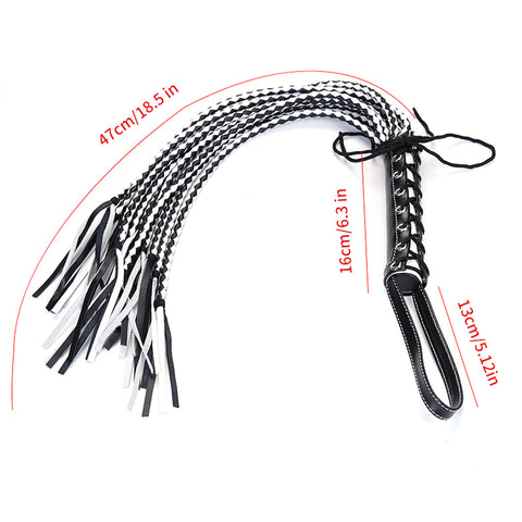 BDStyle Premium Leather Cat 12 Tails Bondage Whip - Whips And Crops
