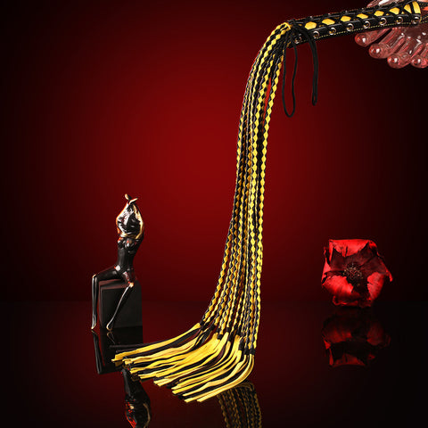BDStyle Premium Leather Cat 12 Tails Bondage Whip - Whips And Crops