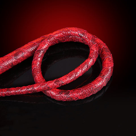 BDStyle Unique Design Artificial Snake Leather Horse Bondage Whip - Whips And Crops