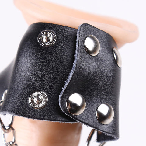 Temptations Direct Leather Parachute Ball Stretcher - Ball and Cock Toys