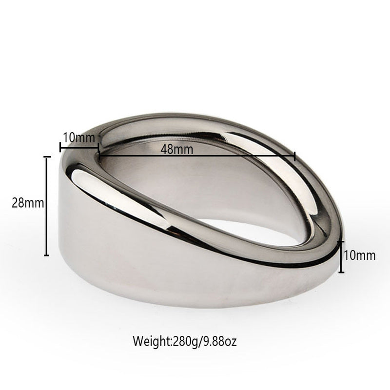 BDStyle Heavy Duty Erection Enhancer Metal Penis Ring Steel Cock Rings
