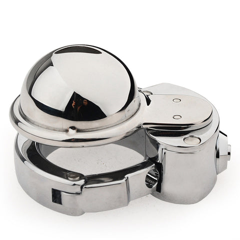 BDStyle CB Mens Chastity Lock Cock Cage With Adjustable Ring - Male Chastity