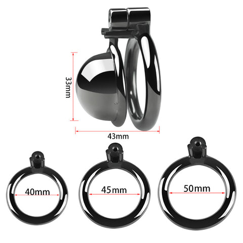 BDStyle CB Chastity Lock Cock Cage Black - Male Chastity