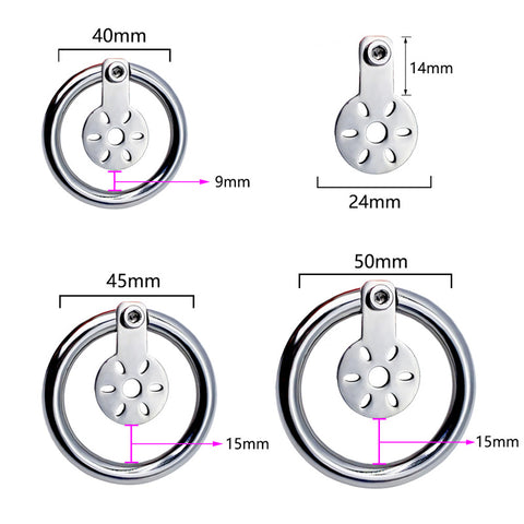 BDStyle Hex Screw Pad Mens Cock Lock Cage - Male Chastity
