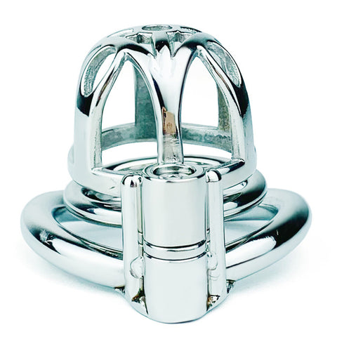 BDStyle Hex Screw Male Chastity Lock Cage With Anti-drop Ring - Male Chastity