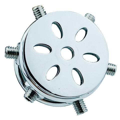 BDStyle Rivet Screw Cover Mens Chastity Lock Cage With Flat Ring - Male Chastity