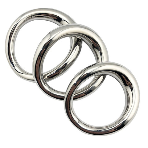 BDStyle Stainless Steel Magnetic Curved Cock Ring - Steel Cock Rings