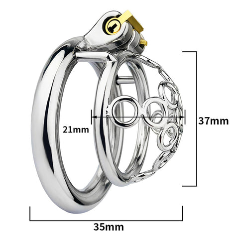 Points of Intrigue Locking Penis Chastity - Male Chastity