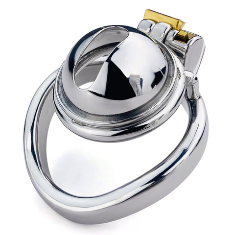 BDStyle Male Chastity Device Penis Cage With Bent Ring - Male Chastity
