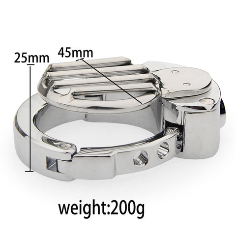 BDStyle Plate Cage Male Chastity Device With Adjustable Ring - Male Chastity