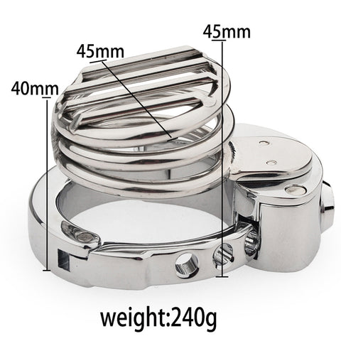 BDStyle Plate Cage Male Chastity Device With Adjustable Ring - Male Chastity