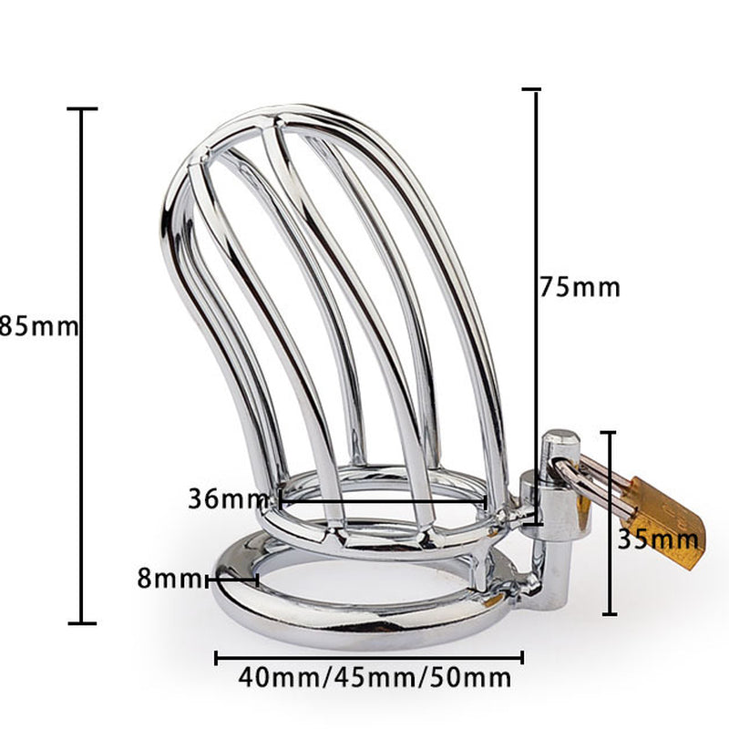 BDStyle Classic Small Banana Mens Chastity Cock Cage Male Chastity