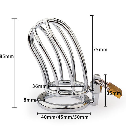 BDStyle Classic Small Banana Mens Chastity Cock Cage - Male Chastity