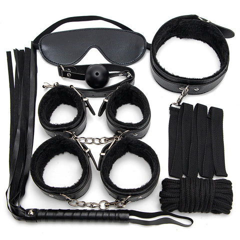Plush SM 7 Pieces Bondage Kit by BDStyle