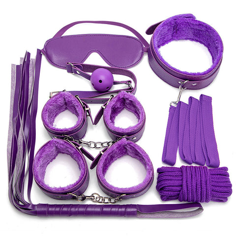 Plush SM 7 Pieces Bondage Kit by BDStyle