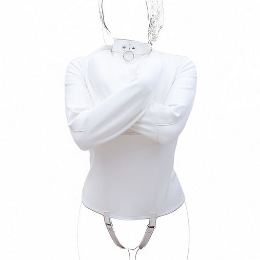 BDStyle Small Premium Leather Straight Jacket Strict Restraint Her Fetish