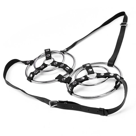 BDStyle Female Fetish Metal Ring Bra - Her Fetish
