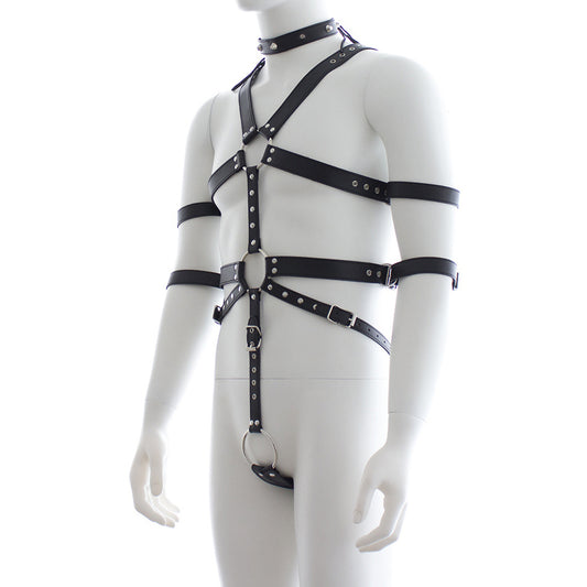 BDStyle Fetish Full Body Harness With Double Cuffs His Fetish