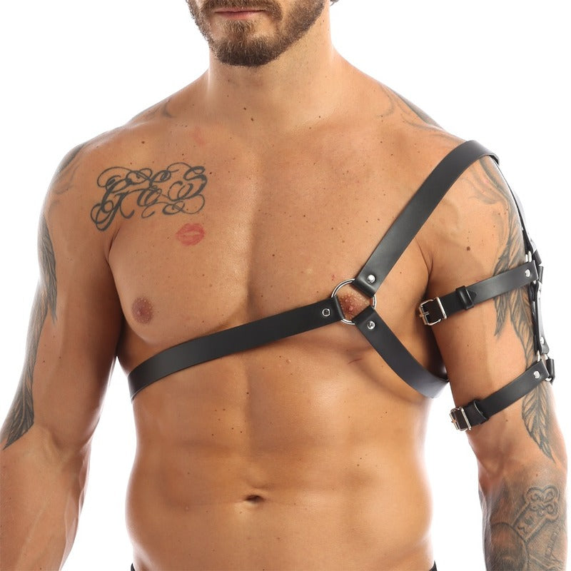 BDStyle One Shoulder Strap Body Chest Half Harness Belt Default Title Cuffs And Restraints