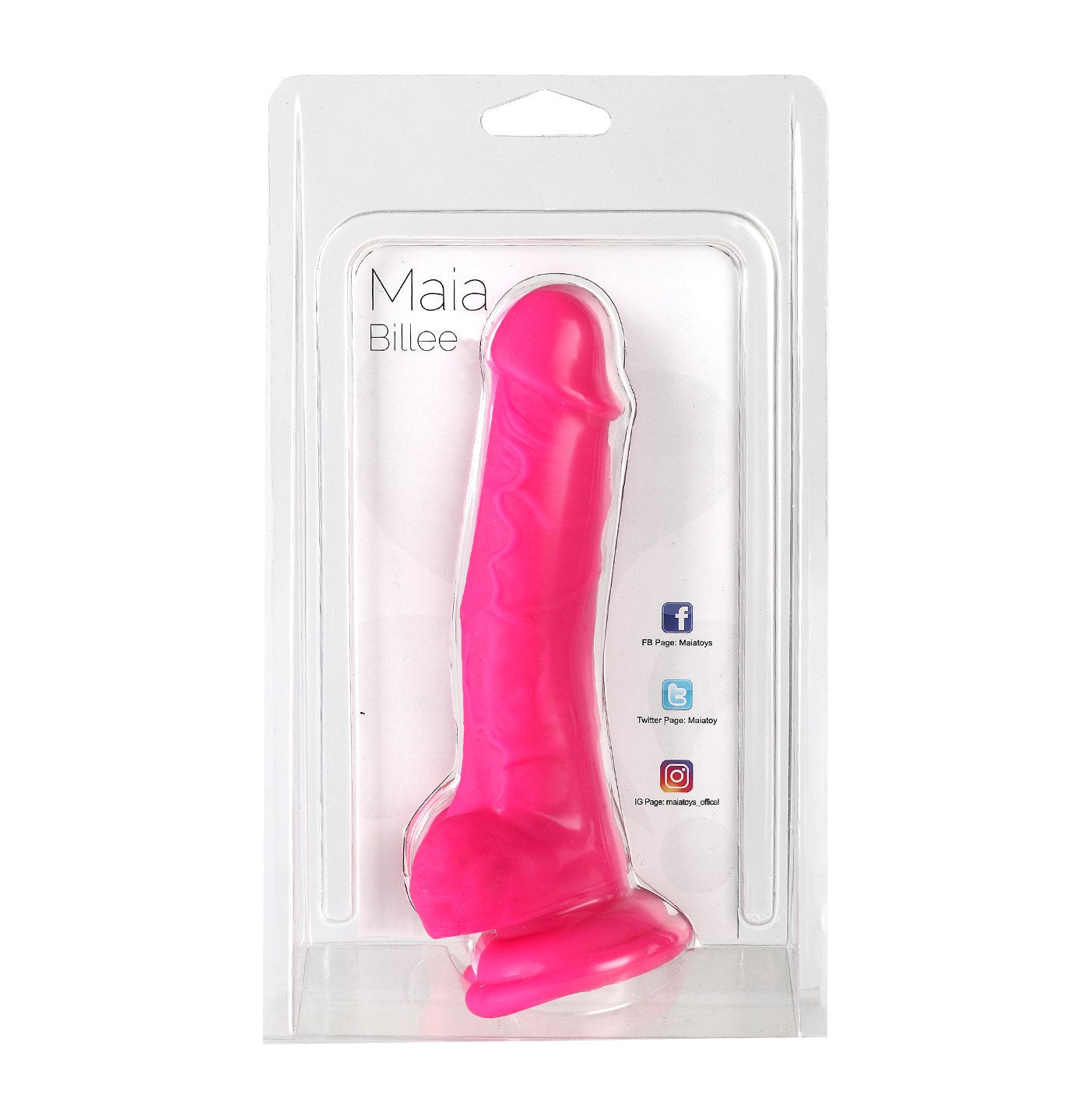 Maia Billee Realistic Silicone Dong Pink 20.3cm Realistic Dildos