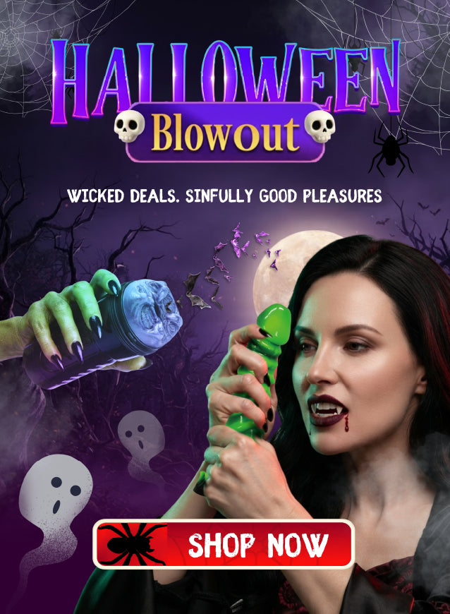 Halloween Blowout Sale - Main banner - Wicked Deals , Sinfully Good pleasure 