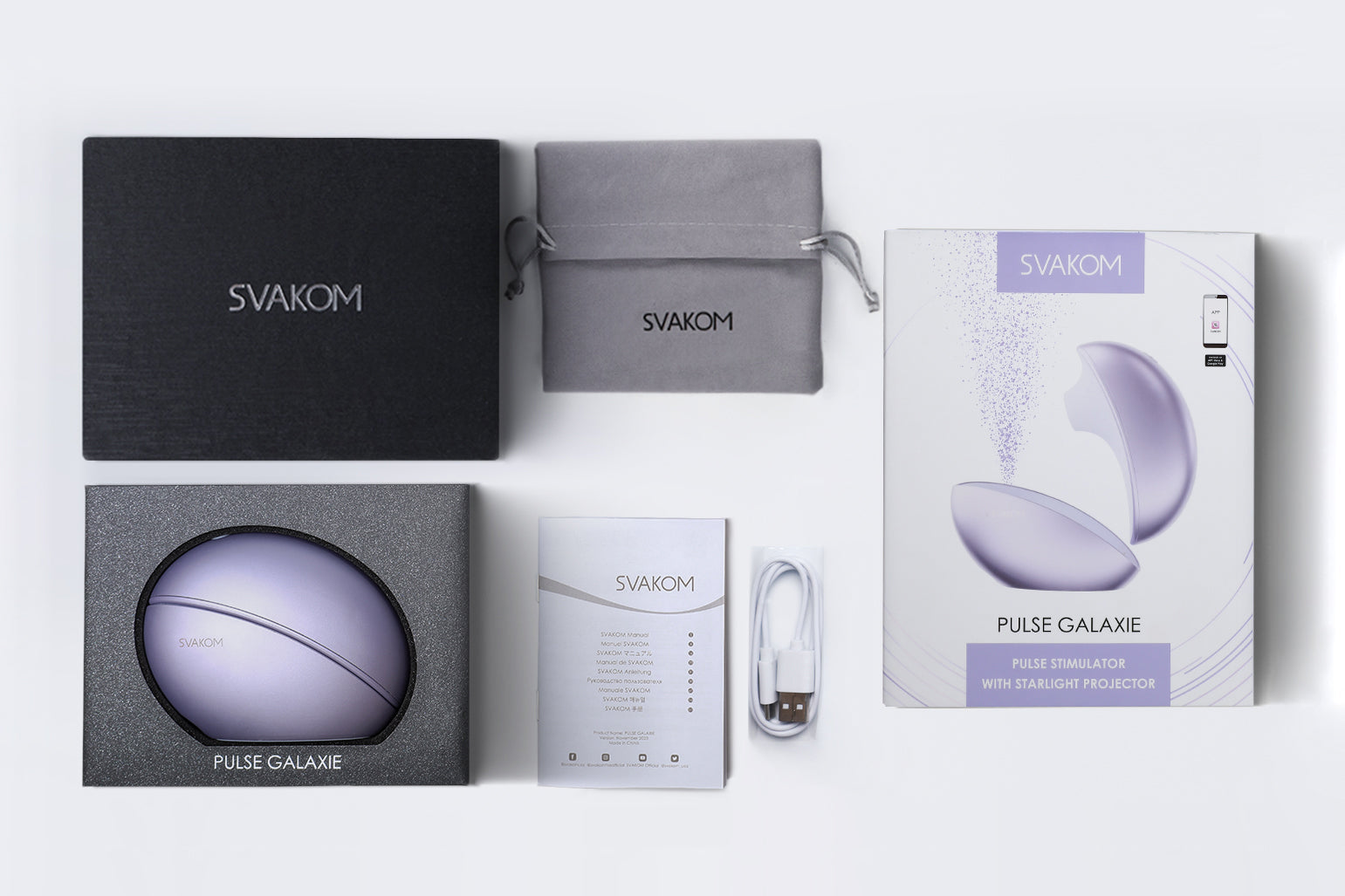 Svakom Pulse Galaxie App Controlled Clitoral Stimulator Clit Ticklers and Pulsators