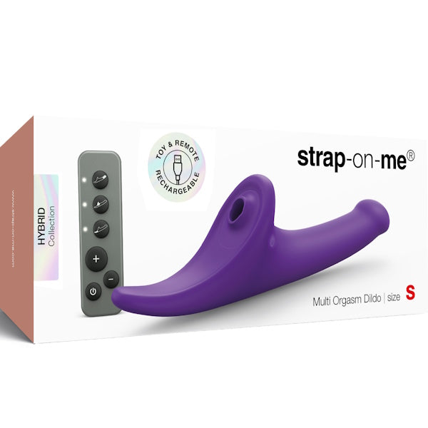 STRAP-ON-ME Multi Orgasm Vibrating Strap On Dildo Purple - Strap On Sextoys