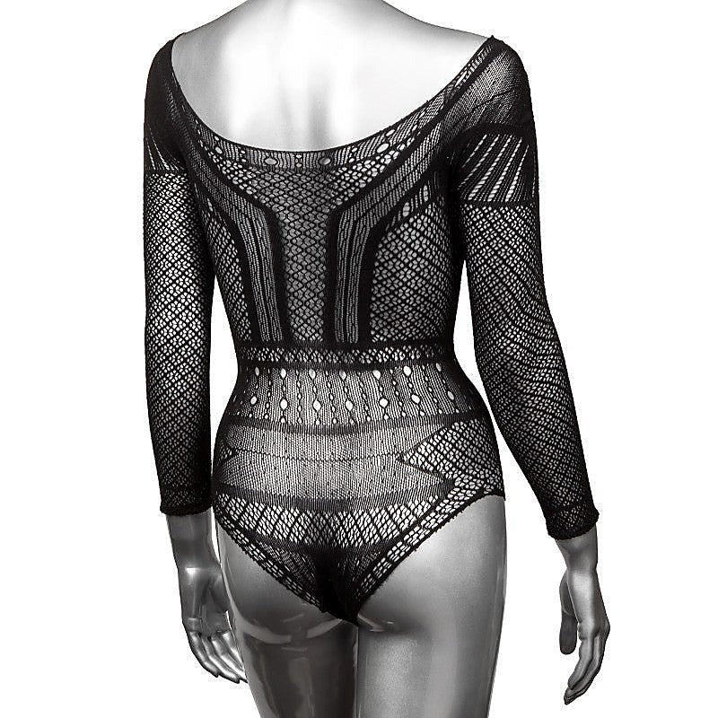 Scandal Plus Size Off the Shoulder Body Suit - Hosiery