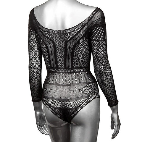 Scandal Plus Size Off the Shoulder Body Suit - Hosiery