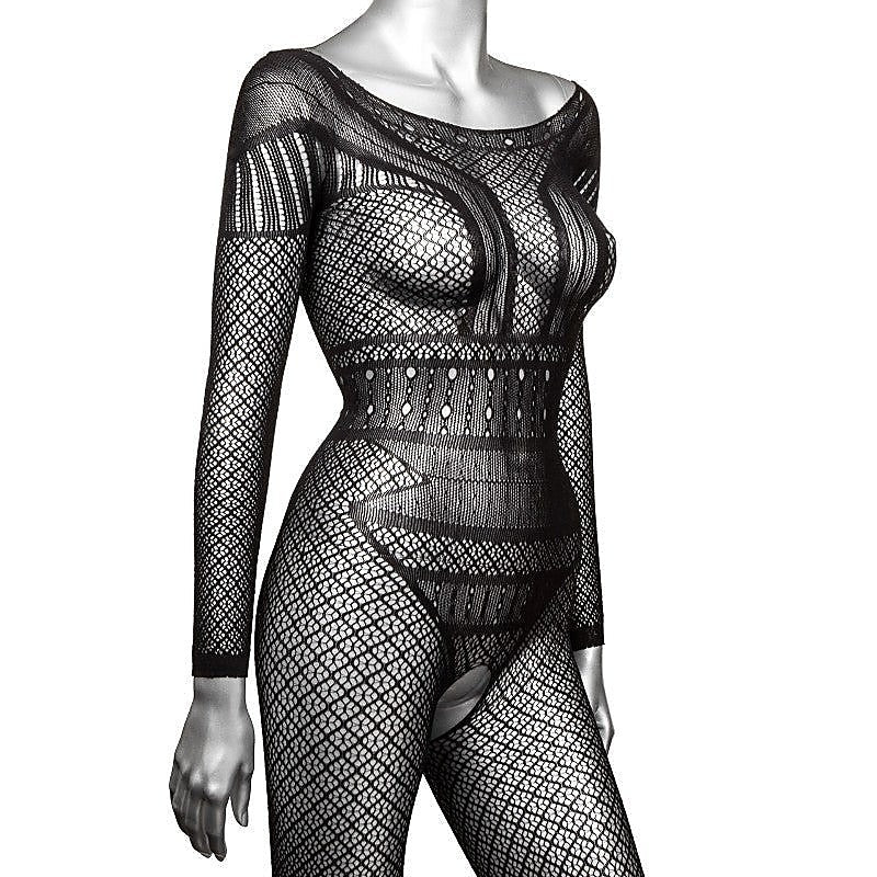 Scandal Plus Size Full Length Lace Body Suit - Hosiery