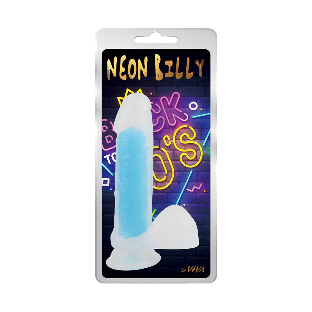Neon Billy 7.6 Inches Suction Cup Realistic Dildo Plus Free Clean Vibe Realistic Dildos