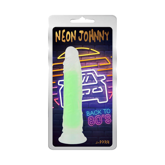 Neon Johnny 8.4 Inches Realistic Silicone Dong Plus Free Clean Vibe - Realistic Dildos