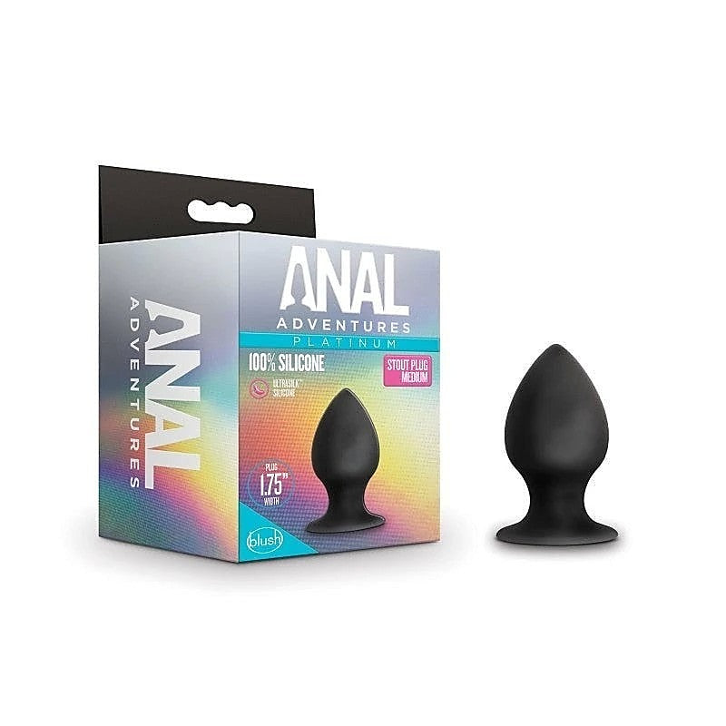 Anal Adventures Platinum Anal Stout Plug by Blush Novelties - Butt Plugs