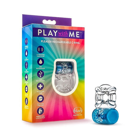 Play With Me Pleaser - USB Rechargeable Intimate Massager - Vibrating Cock Rings