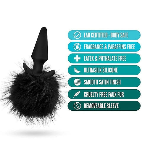 Anal Adventures Platinum Rabbit Tail Plug - Tapered Bliss - Butt Plugs