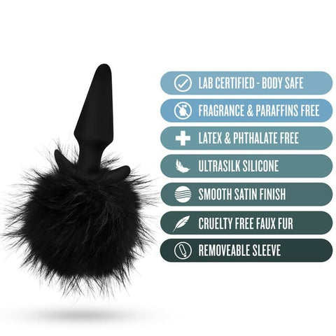 Anal Adventures Platinum Rabbit Tail Plug - Butt Plugs